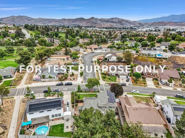 Demo/Test Data 1521 Del Norte Dr, Corona, CA 92879