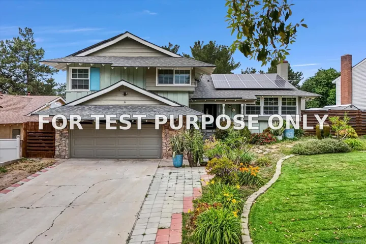 Demo/Test Data 1521 Del Norte Dr, Corona, CA 92879