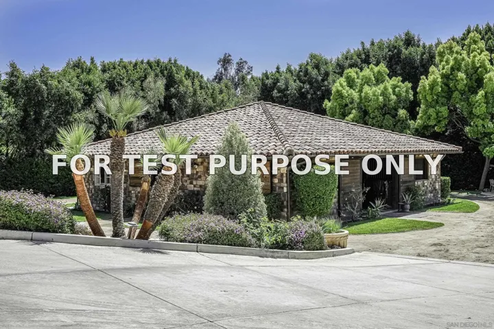 Demo/Test Data 5305 La Crescenta, Rancho Santa Fe, CA 92067
