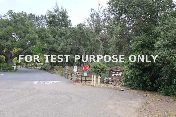Demo/Test Data 4747 Oak Crest Unit 48, Fallbrook, CA 92028