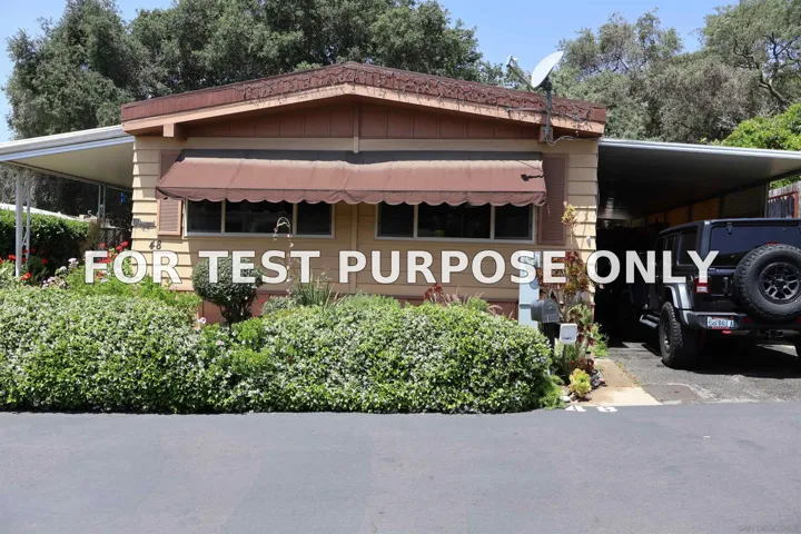 Demo/Test Data 4747 Oak Crest Unit 48, Fallbrook, CA 92028