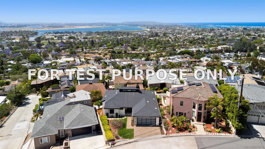 Demo/Test Data 2481 La Marque St, San Diego, CA 92109