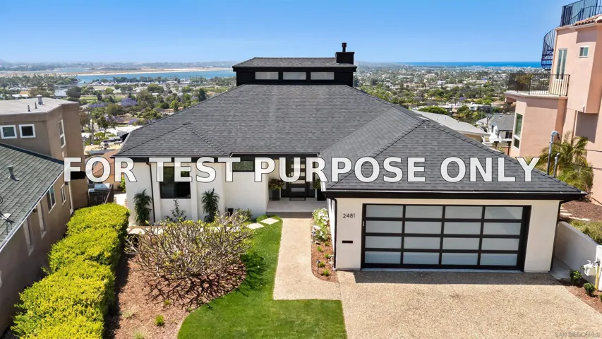 Demo/Test Data 2481 La Marque St, San Diego, CA 92109