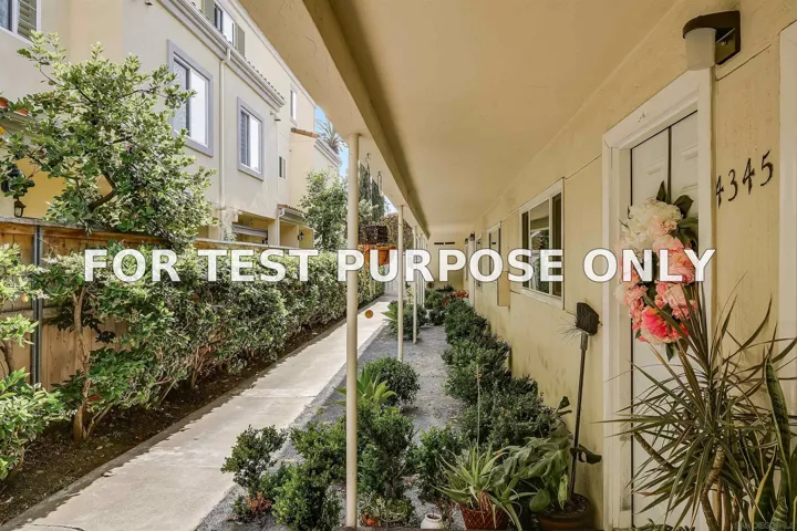Demo/Test Data 4343 Idaho St. (-1/2), San Diego, CA 92104