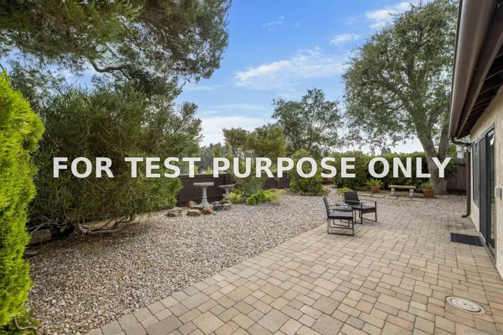 Demo/Test Data 11183 Linares, San Diego, CA 92129