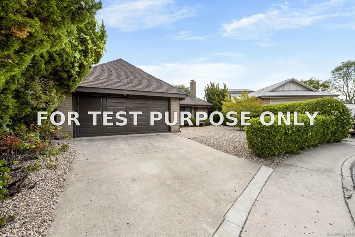 Demo/Test Data 11183 Linares, San Diego, CA 92129