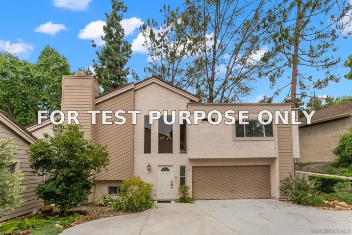 Demo/Test Data 4351 Caminito Pintoresco, San Diego, CA 92108