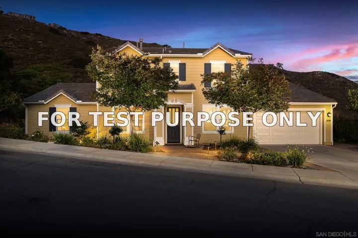 Demo/Test Data 6081 Cala Lily St, Santee, CA 92071