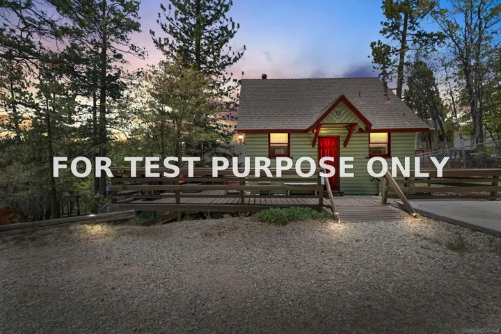 Demo/Test Data 568 Wanita Ln, Big Bear Lake, CA 92315