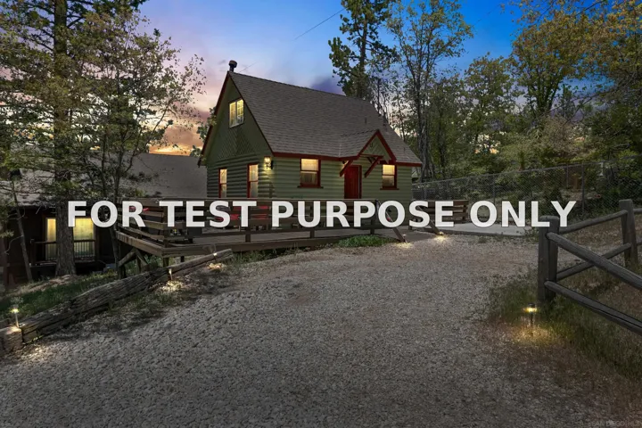 Demo/Test Data 568 Wanita Ln, Big Bear Lake, CA 92315