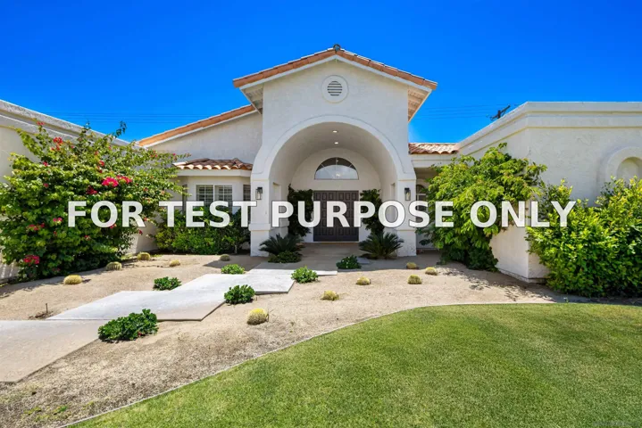 Demo/Test Data 79865 Kingston Drive, Bermuda Dunes, CA 92203
