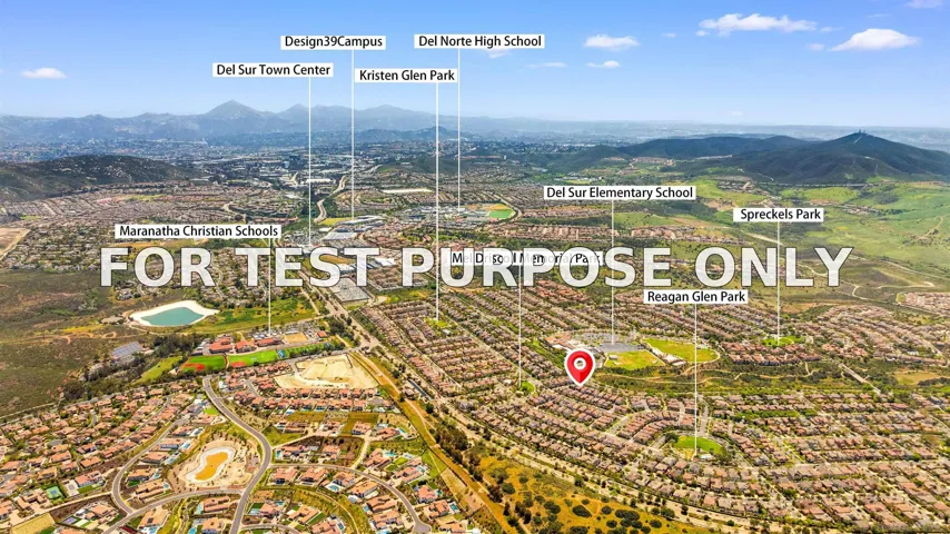 Demo/Test Data 15701 Concord Ridge Ter, San Diego, CA 92127