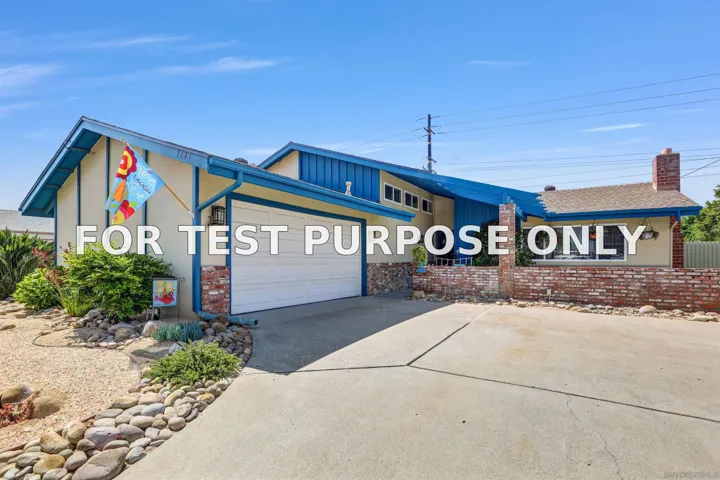 Demo/Test Data 7783 Blue Lake Dr, San Diego, CA 92119