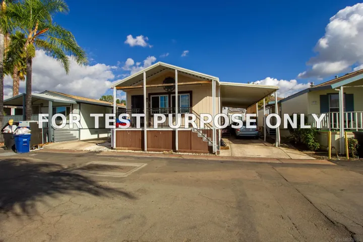 Demo/Test Data 255 E E Bradley Ave Unit Spc 14, El Cajon, CA 92021