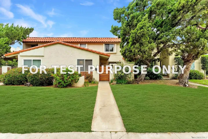 Demo/Test Data 4186 Balboa Way, San Diego, CA 92117