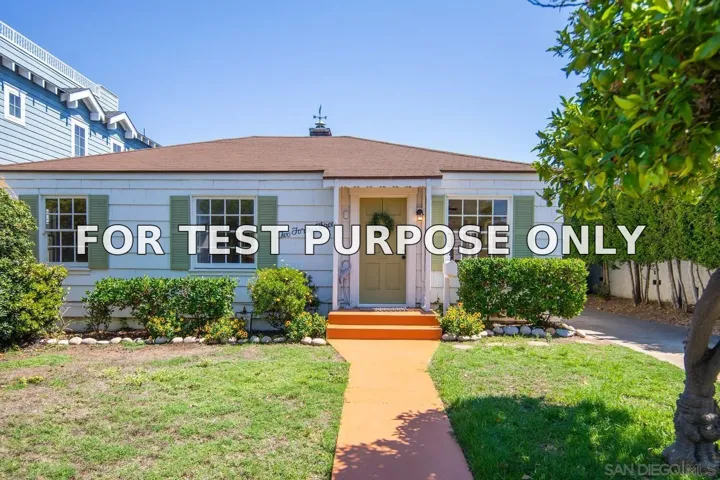 Demo/Test Data 241-243 F Avenue, Coronado, CA 92118