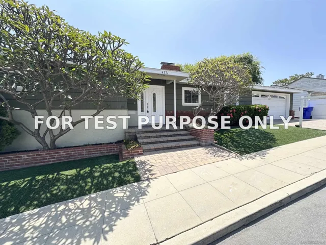 Demo/Test Data 4371 Logrono Dr., San Diego, CA 92115