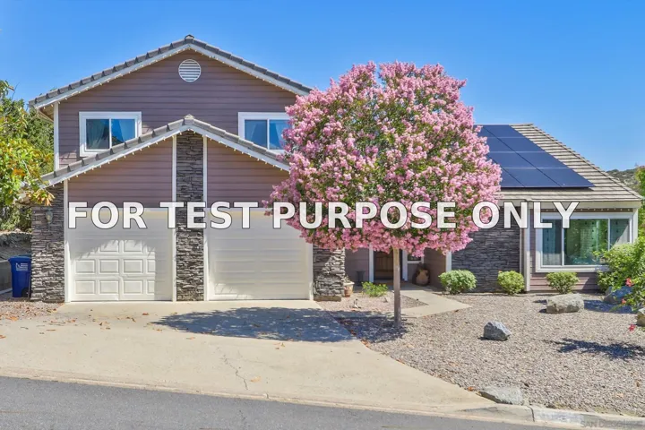 Demo/Test Data 15549 Vista Vicente Dr., Ramona, CA 92065