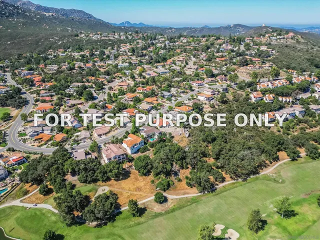 Demo/Test Data 15549 Vista Vicente Dr., Ramona, CA 92065