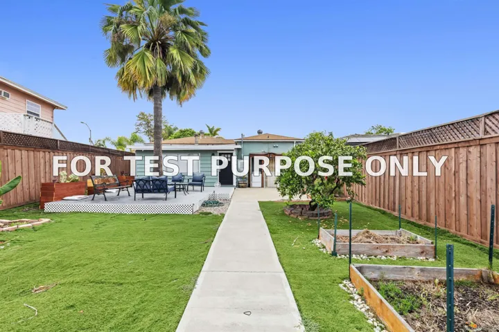 Demo/Test Data 4837 Castle Avenue, San Diego, CA 92105