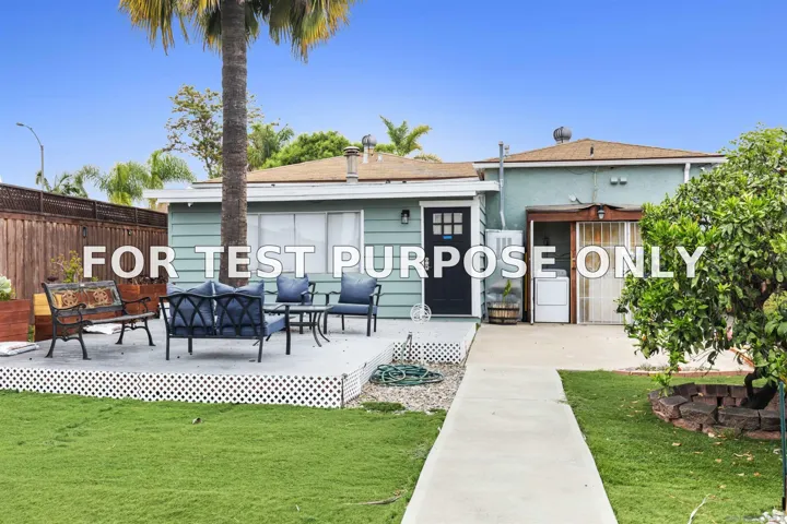 Demo/Test Data 4837 Castle Avenue, San Diego, CA 92105