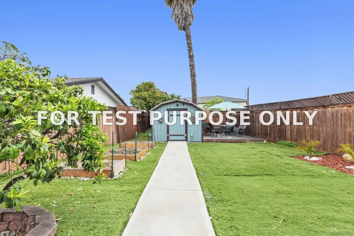 Demo/Test Data 4837 Castle Avenue, San Diego, CA 92105
