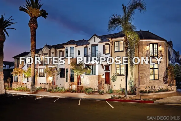 Demo/Test Data 718 Silver St, La Jolla, CA 92037