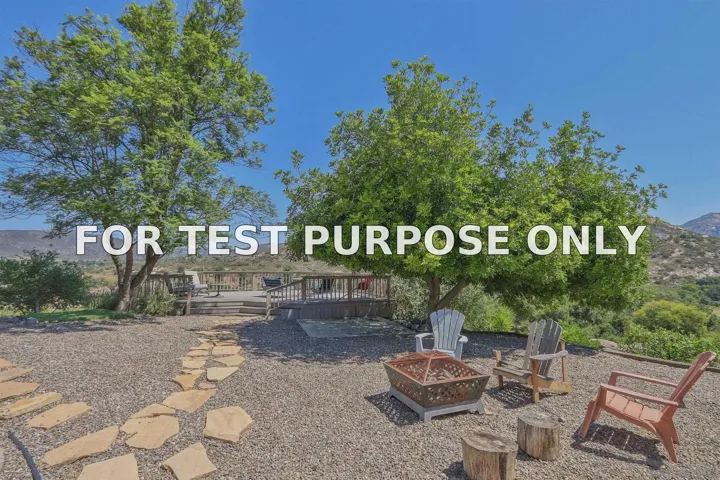 Demo/Test Data 15549 Vista Vicente Dr, Ramona, CA 92065