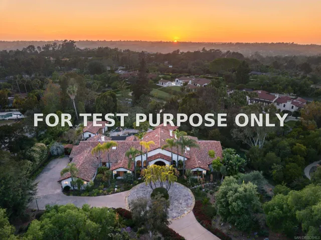 Demo/Test Data 17550 Via De Fortuna, Rancho Santa Fe, CA 92067