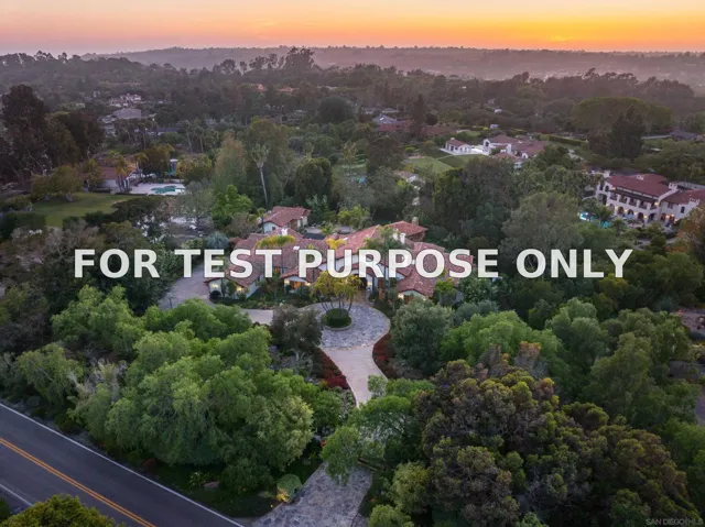 Demo/Test Data 17550 Via De Fortuna, Rancho Santa Fe, CA 92067
