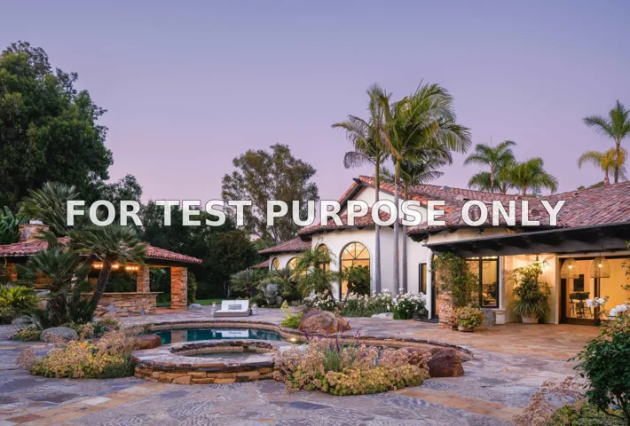 Demo/Test Data 17550 Via De Fortuna, Rancho Santa Fe, CA 92067