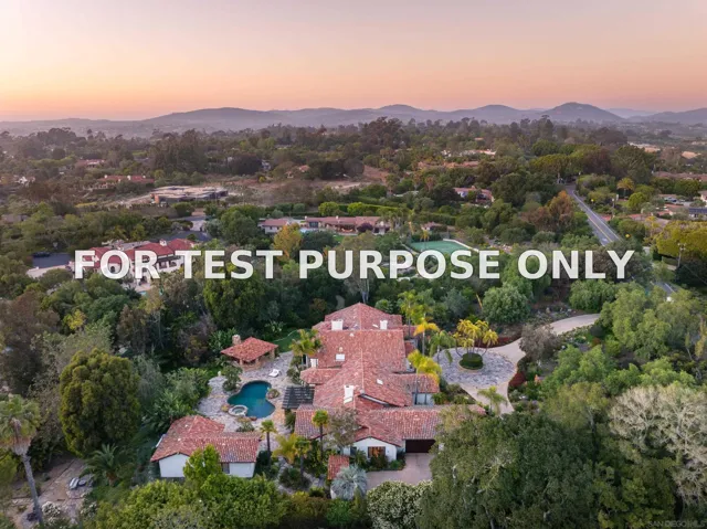 Demo/Test Data 17550 Via De Fortuna, Rancho Santa Fe, CA 92067