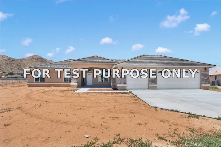 Demo/Test Data 20020 Symeron Road, Apple Valley, CA 92307