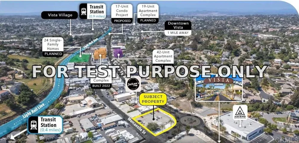 Demo/Test Data 745 S Santa Fe Ave., Vista, CA 92083