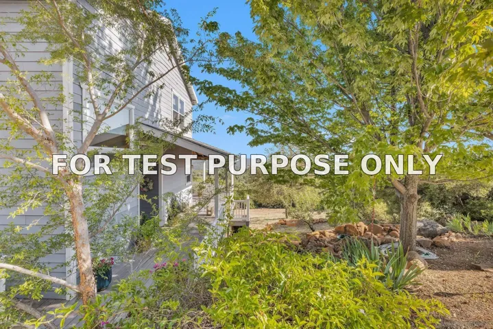 Demo/Test Data 4819 Pine Ridge Ave, Julian, CA 92036