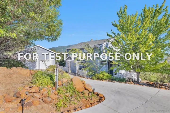 Demo/Test Data 4819 Pine Ridge Ave, Julian, CA 92036