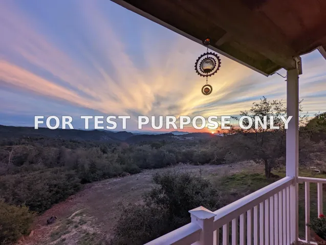 Demo/Test Data 4819 Pine Ridge Ave, Julian, CA 92036