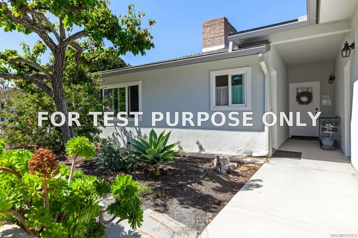 Demo/Test Data 4604 Osprey, San Diego, CA 92107