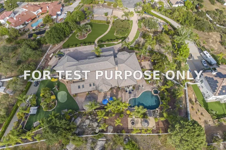 Demo/Test Data 2882 Conestoga Circle, Alpine, CA 91901