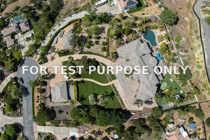 Demo/Test Data 2882 Conestoga Circle, Alpine, CA 91901