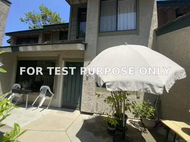 Demo/Test Data 3545 Toyon Street, WEST COVINA, CA 91792