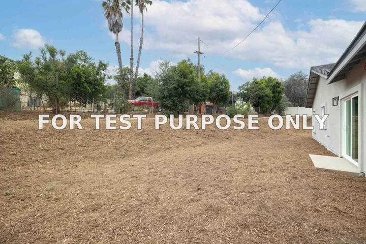 Demo/Test Data 11977 Raceway Lane, Lakeside, CA 92040