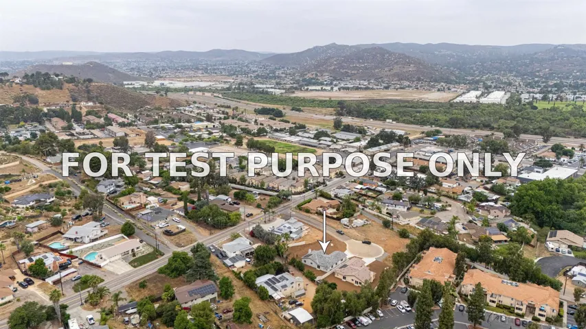 Demo/Test Data 11977 Raceway Lane, Lakeside, CA 92040