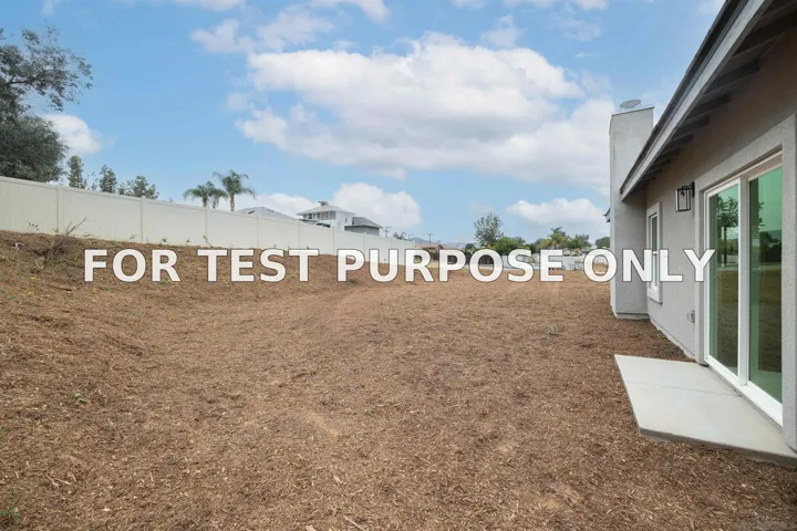 Demo/Test Data 11977 Raceway Lane, Lakeside, CA 92040