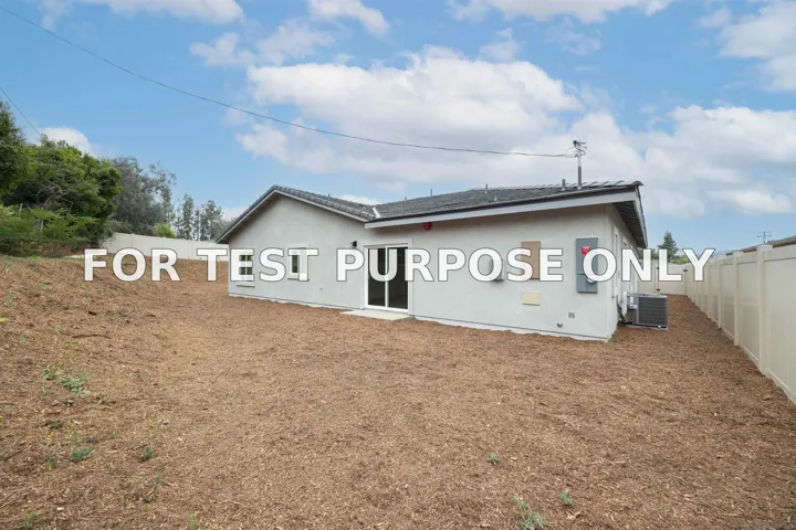 Demo/Test Data 11977 Raceway Lane, Lakeside, CA 92040