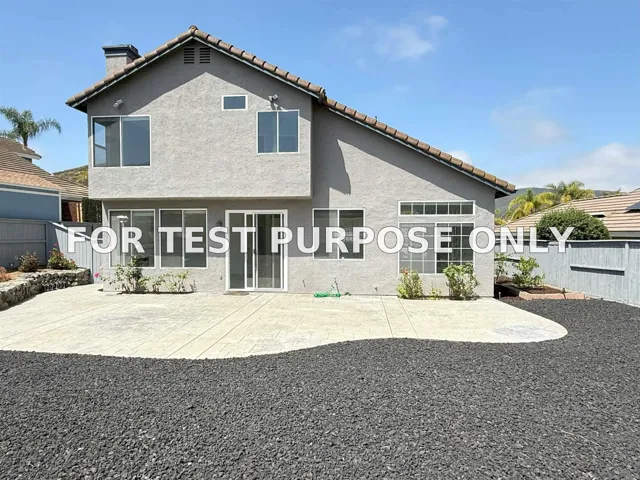 Demo/Test Data 789 Pebble Beach Dr, San Marcos, CA 92069