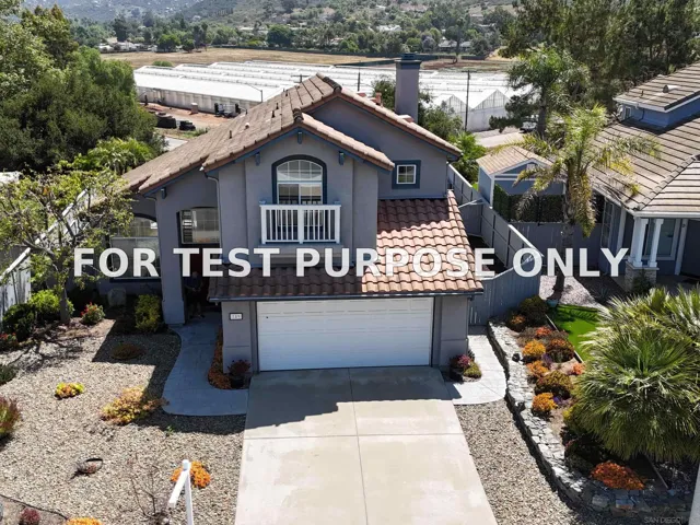 Demo/Test Data 789 Pebble Beach Dr, San Marcos, CA 92069