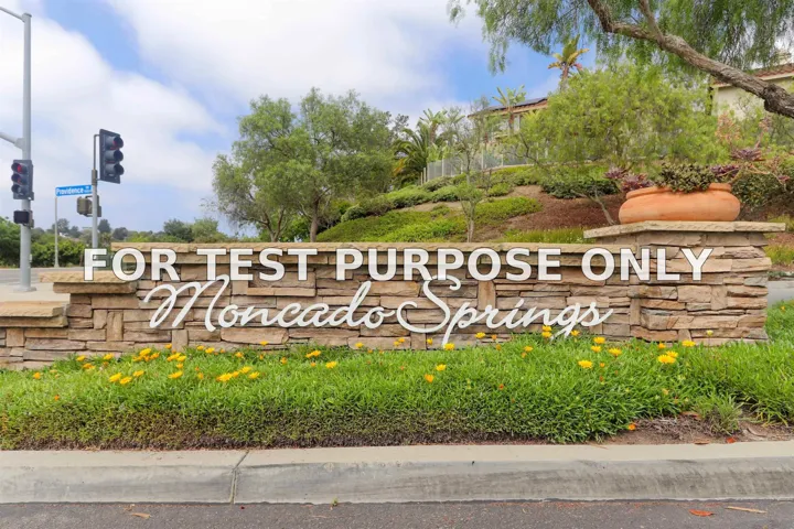 Demo/Test Data 1630 Magnolia Cir, Vista, CA 92081