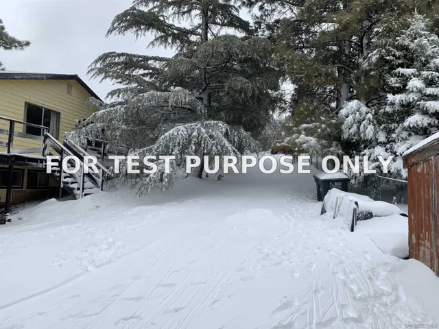 Demo/Test Data 2816 Heliotrope Dr, Julian, CA 92036
