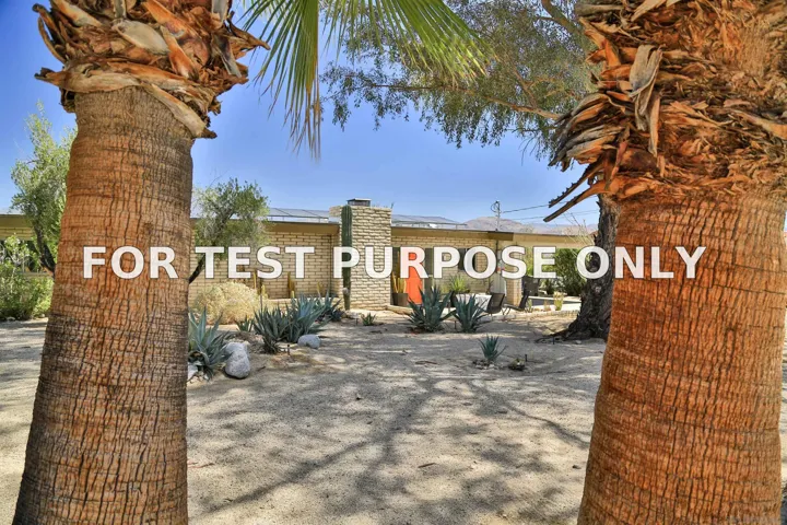 Demo/Test Data 406 Santa Fe Trail, Borrego Springs, CA 92004